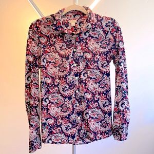 Paisley button down shirt